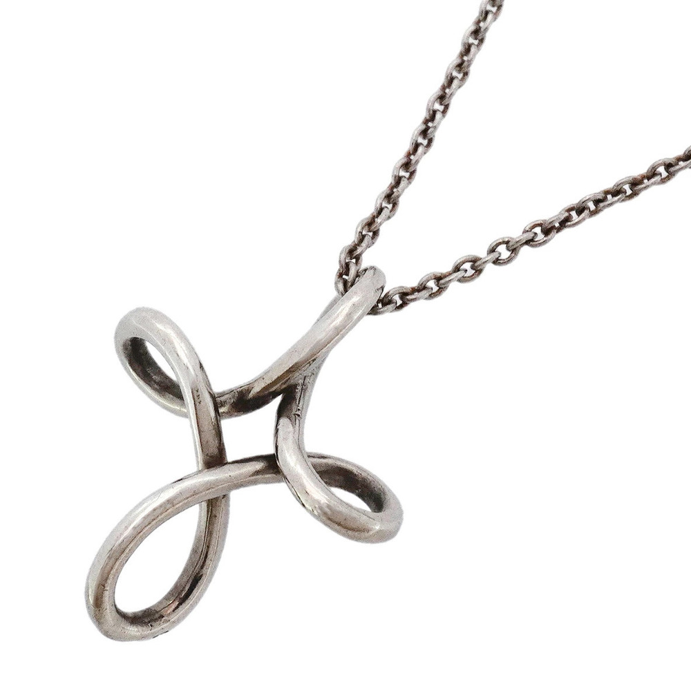 Tiffany CO Open Cross Necklace Sterling Silver